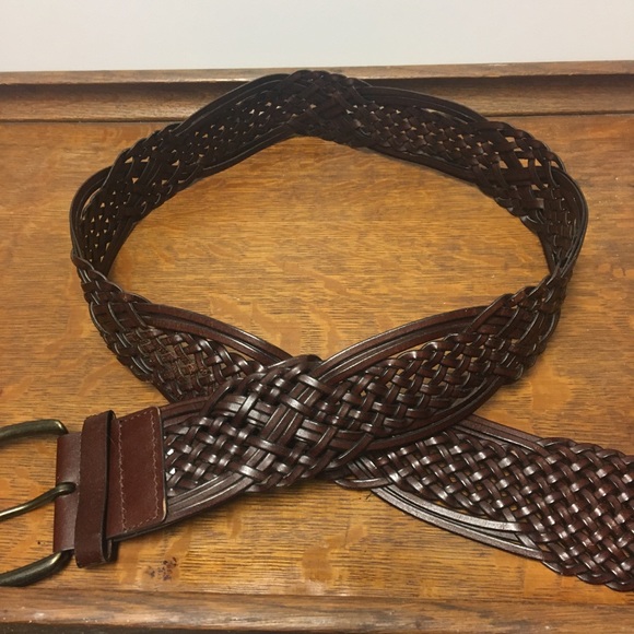 Brown Leather Boho Chic Belt - Picture 2 of 5